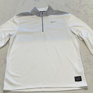 Nike Golf White and Gray Pullover Top